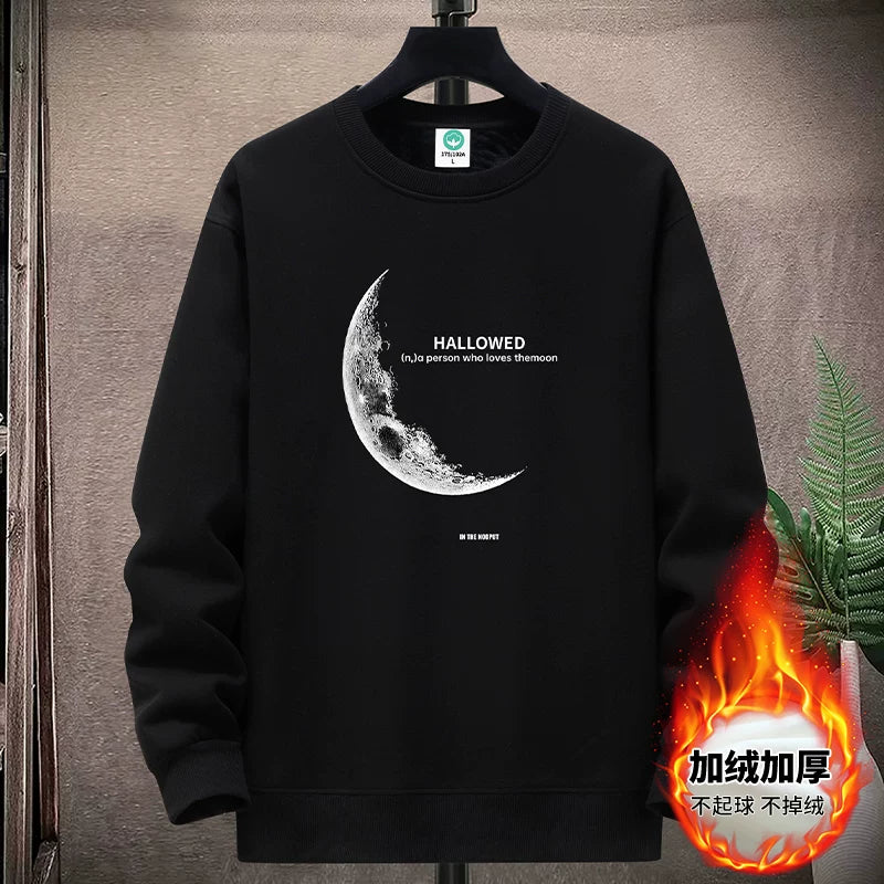 Yeniyetmələr və tələbələr üçün payız/qış təmiz pambıqdan hazırlanmış yun yaxalıqlı sviter, boş oturan gündəlik kazak alt qatı, qalın və isti top