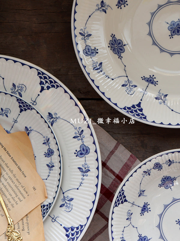 Arrival Arrival Western food underglaze Tangcao American qəhvə fincanı və nəlbəki ölçüsü retro internet məşhur fincan və nəlbəki günorta çayı qara çay