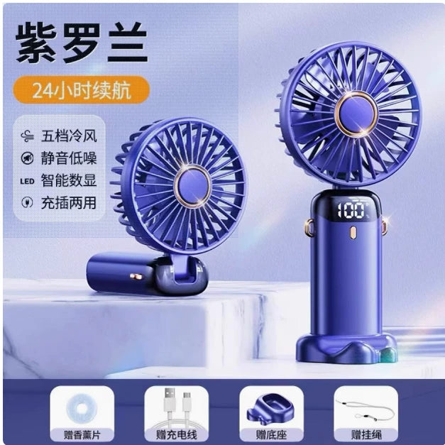 Əl kiçik ventilyator, sevimli, portativ, kiçik, səssiz, mini, super uzun ömür, güclü külək, uşaq elektrik ventilyatoru