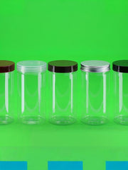 Plastik banka 7014 şəffaf qatılaşdırılmış dəyirmi PET qida plastik şüşə çay qəlyanaltı peçenye möhürlənmiş qablaşdırma qabı