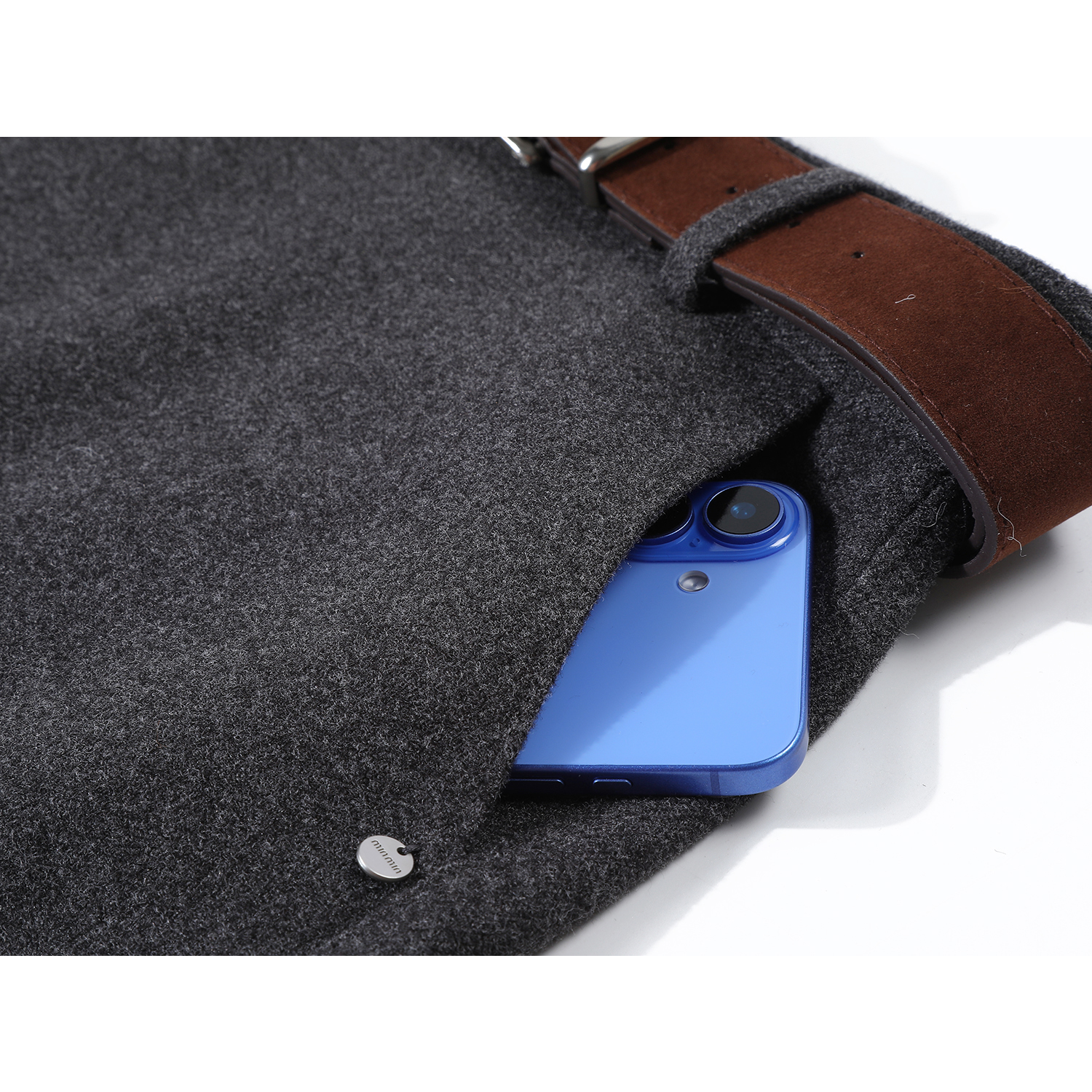 Cholisa Koreya Üslubunda Yüksək Seçimli Boz Midi Ətək, Dəbli və Çoxfunksiyalı Payız/Qış Yun Qısa Ətək A-xəttli Bodycon Ətək