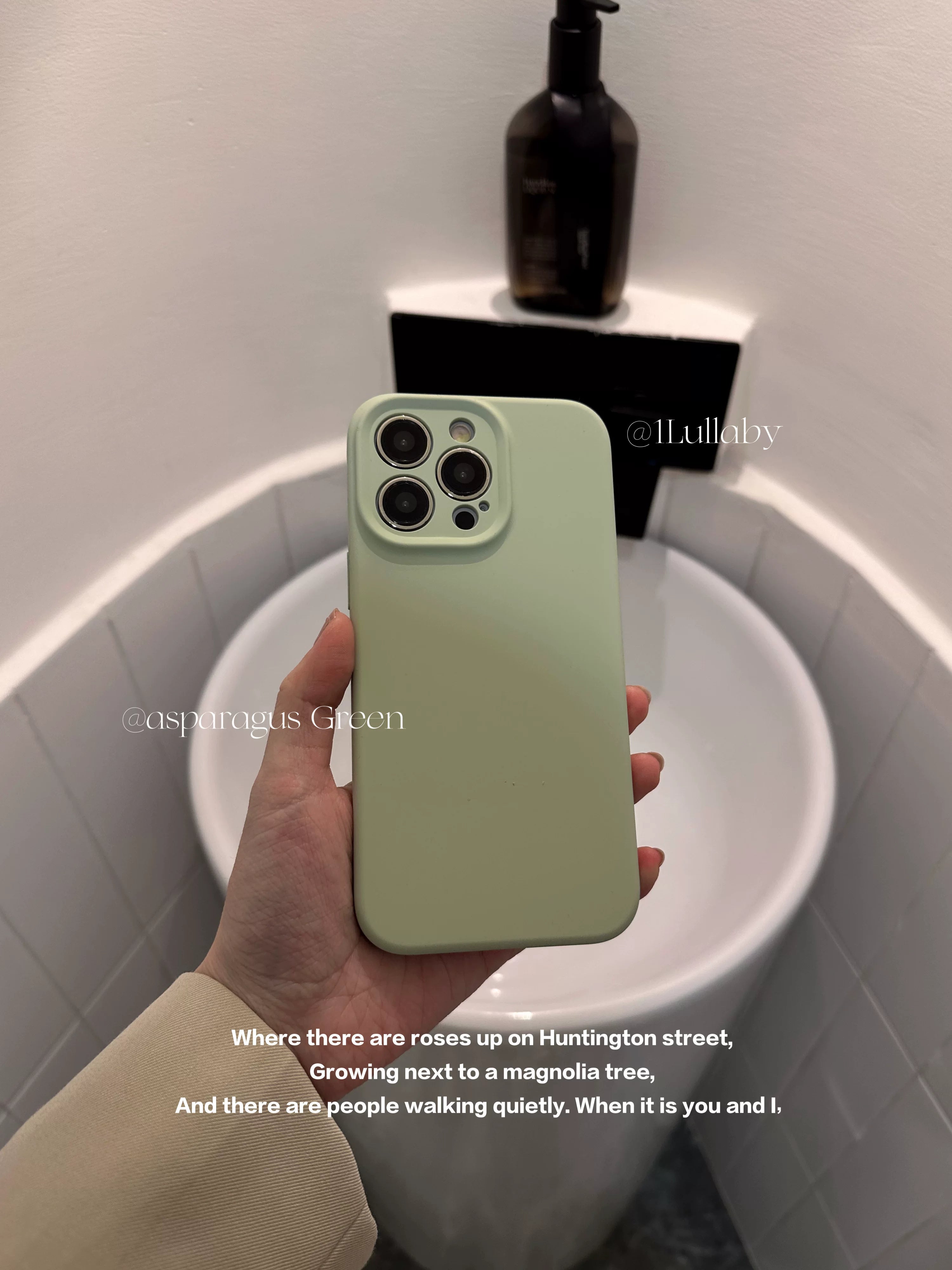 1Lullaby klassik yumşaq mumlu maye silikon sadə düz rəngli mobil telefon qutusu Apple iphone17promax14131211 üçün uyğun pulsuz çatdırılma balet tozu süd ağ