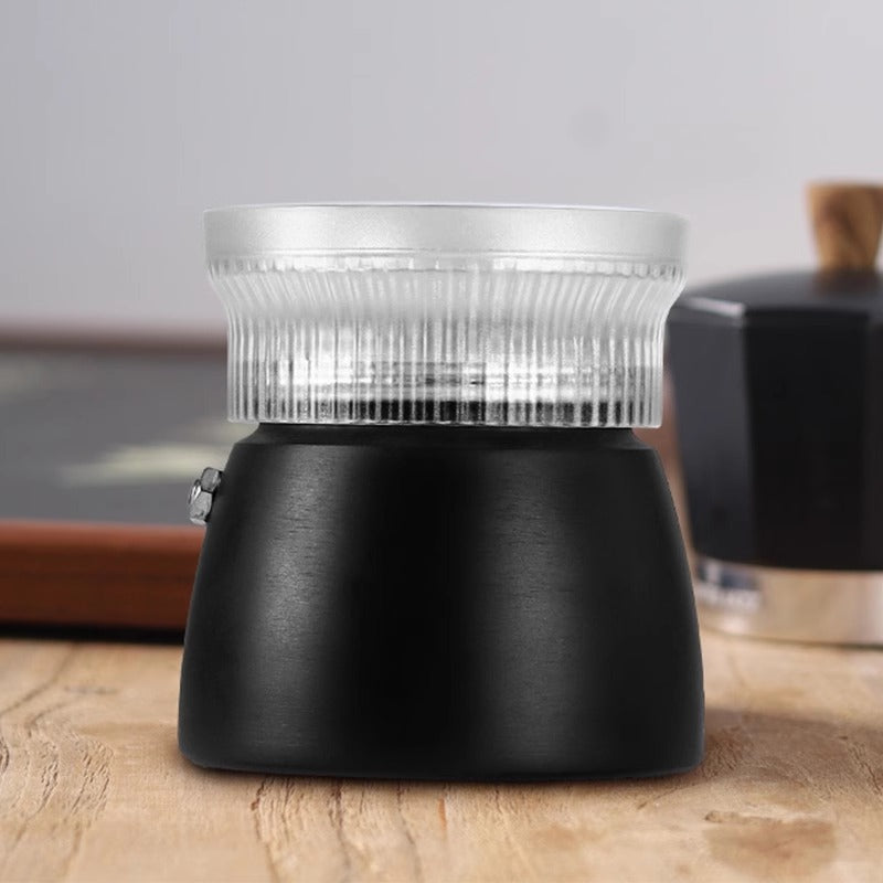 Moka qab toz dispenseri, qəhvə tozu qəbuledici üzük, fırlanan toz presi, tez toz doldurma artefaktı, yayılmayan toz, tək və ikiqat klapan, universal