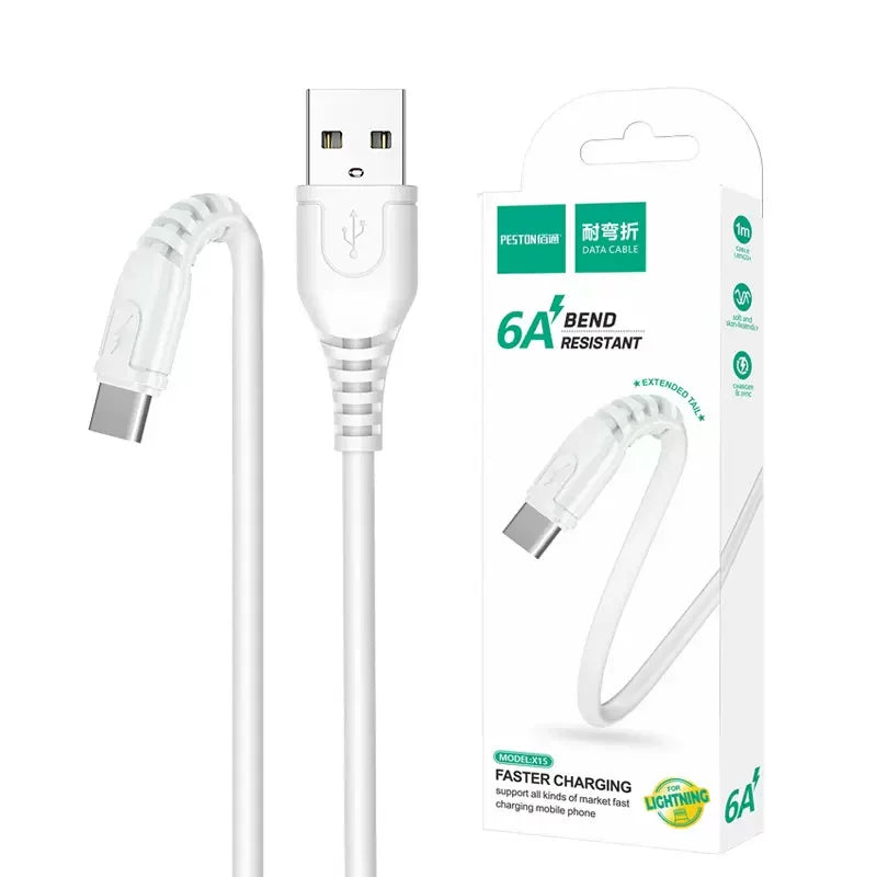 LeTang LT-52 şarj kabeli iPhone və Android mobil telefonları üçün uyğun sürətli şarj, Type-C məlumat kabeli topdansatış