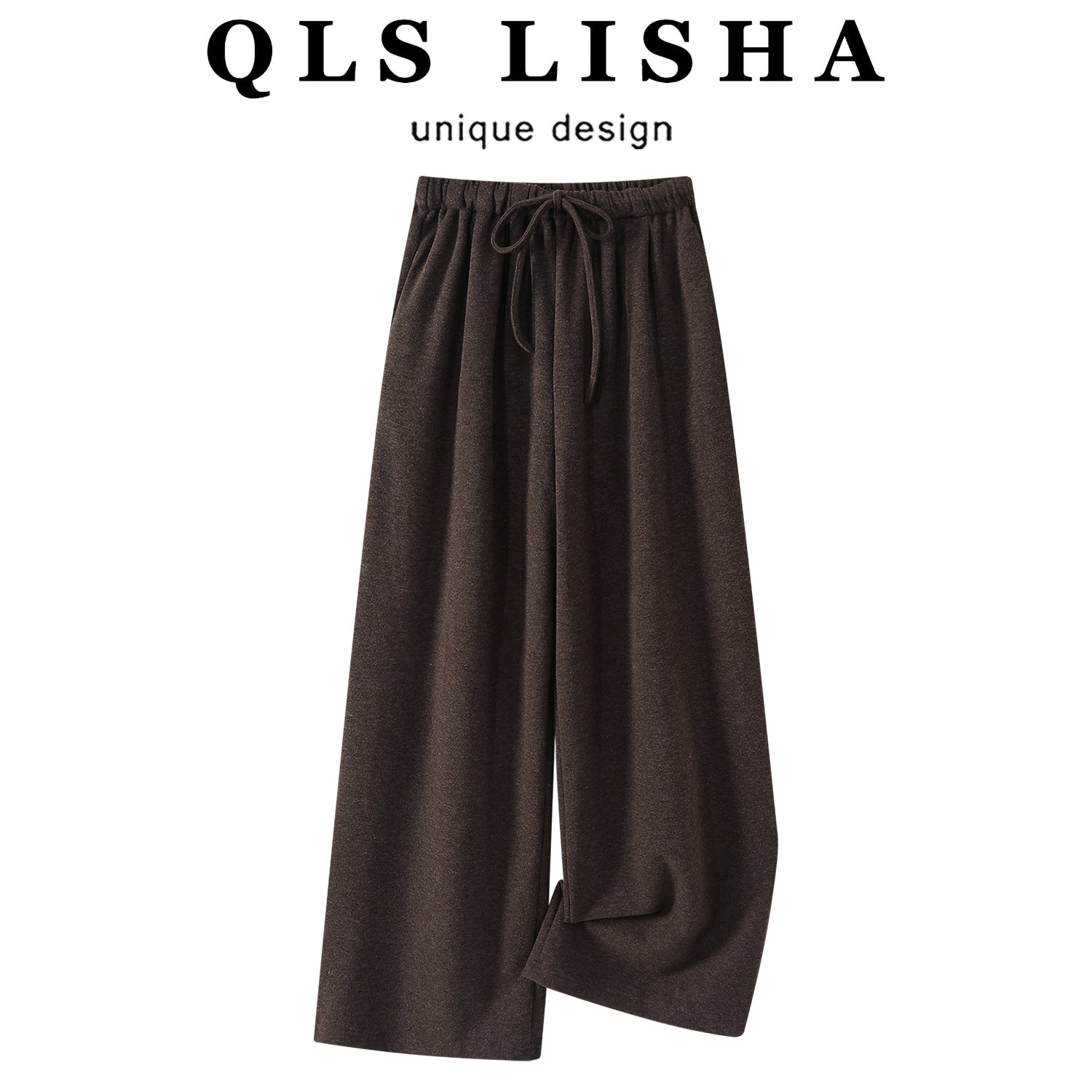 Chorlisa Qadınlar üçün Yüksək Belli Geniş Ayaqlı Şalvar, Payız və Qış, Boş Forma, Sevgililər Üçün, Rahat Gündəlik Şalvar, Çoxfunksiyalı Düz Ayaqlı Amerika Üslublu İdman Şalvarı