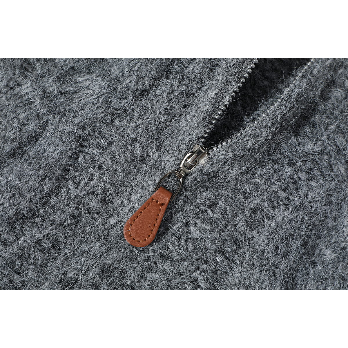 Chola Lisa'nın Qadınlar, Payız və Qış üçün Tənbəl və Zərif Yüksək Yaxalı Boz Qalın Sviter - Unikal və Super Gözəl Trikotaj Top