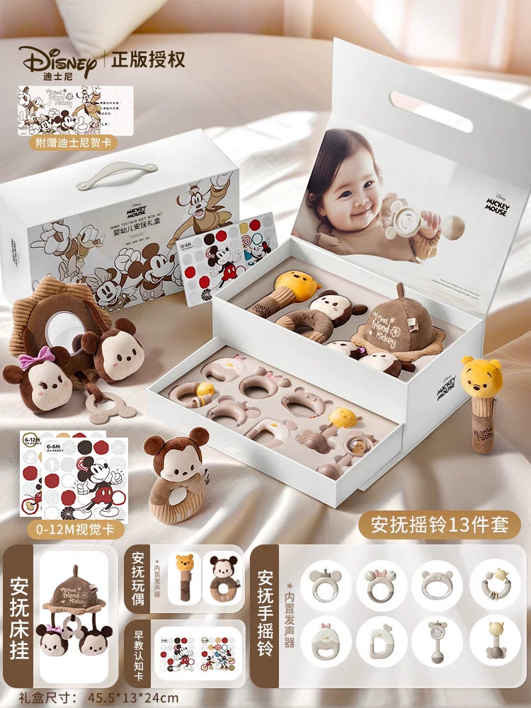 0-6 aylıq körpələr üçün Disney körpə oyuncaqları: Fiziki güc tələb edən Yeni il hədiyyələri, təbrik hədiyyələri, kiçik körpələr üçün əl çalğıları.