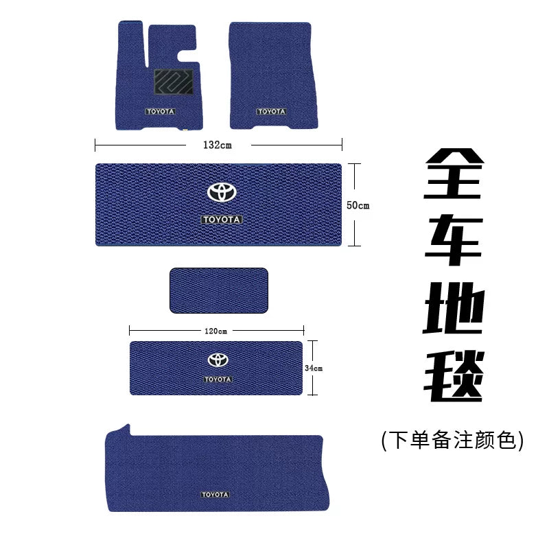 24 Toyota Gravia Sienna Custom Floor Mats Middle Row, Second Row Carpets, Menis Trunk Mats Accessories