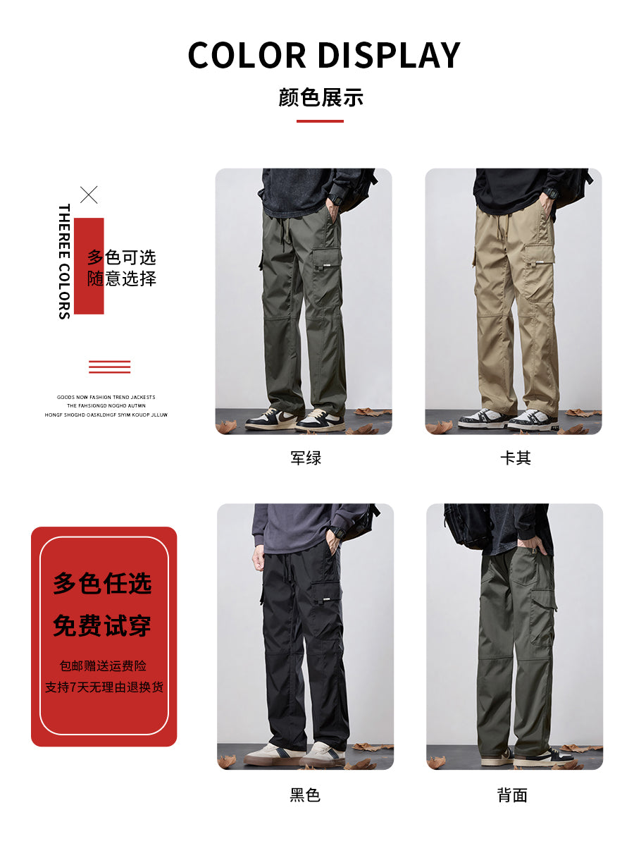 New Balance kişi üçün yun astarlı yük şalvarı, boş, düz ayaqlı Amerika retro gündəlik uzun şalvar, payız və qış üslubunda, 2025 yeni üslub.