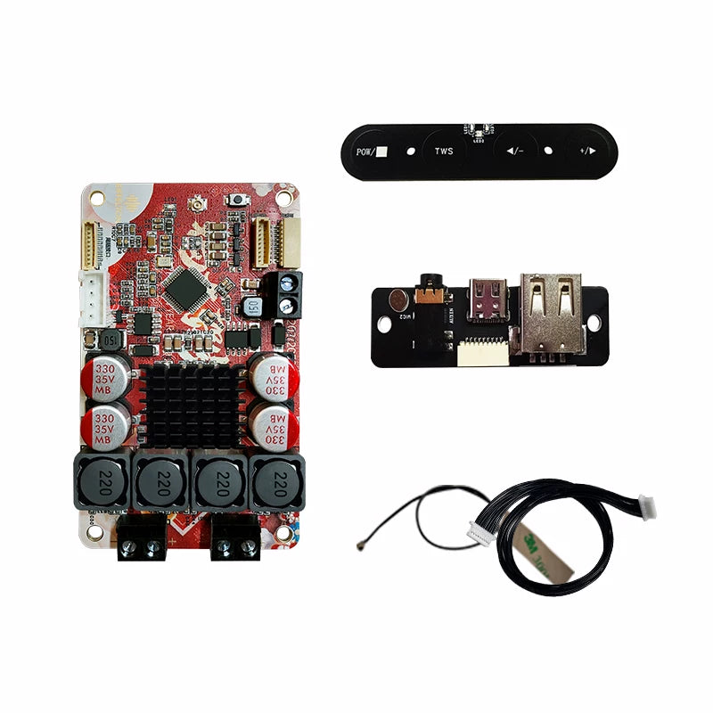 DSP rəqəmsal stereo tpa3126 sabvuferi AAC24bit şifrəni açan bərk kondansatör Bluetooth güc gücləndirici lövhəsini dəstəkləyir