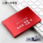 Alüminium Alaşımlı Motorlu Nəqliyyat Vasitəsinin Sürücülük Lisenziyası Qapağı İkisi Bir Arada 2025 Yeni Sürücü Lisenziyası Dəsti Kart Sahibi