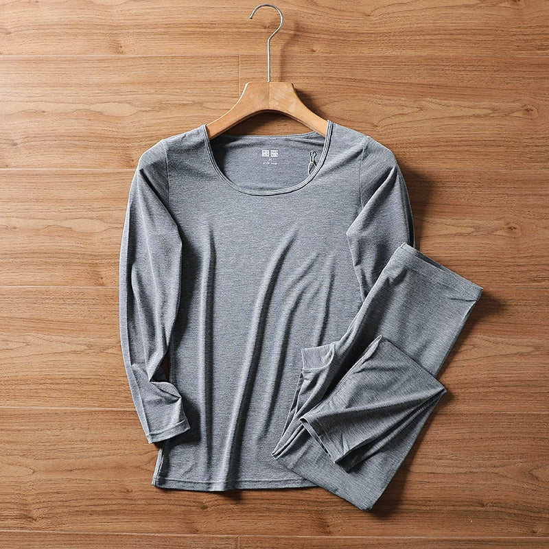 Yüksək reytinqli Yapon idxalı! Ultra nazik, öz-özünə qızan, yüksək elastikliyə malik uniseks termal alt paltarı dəsti.