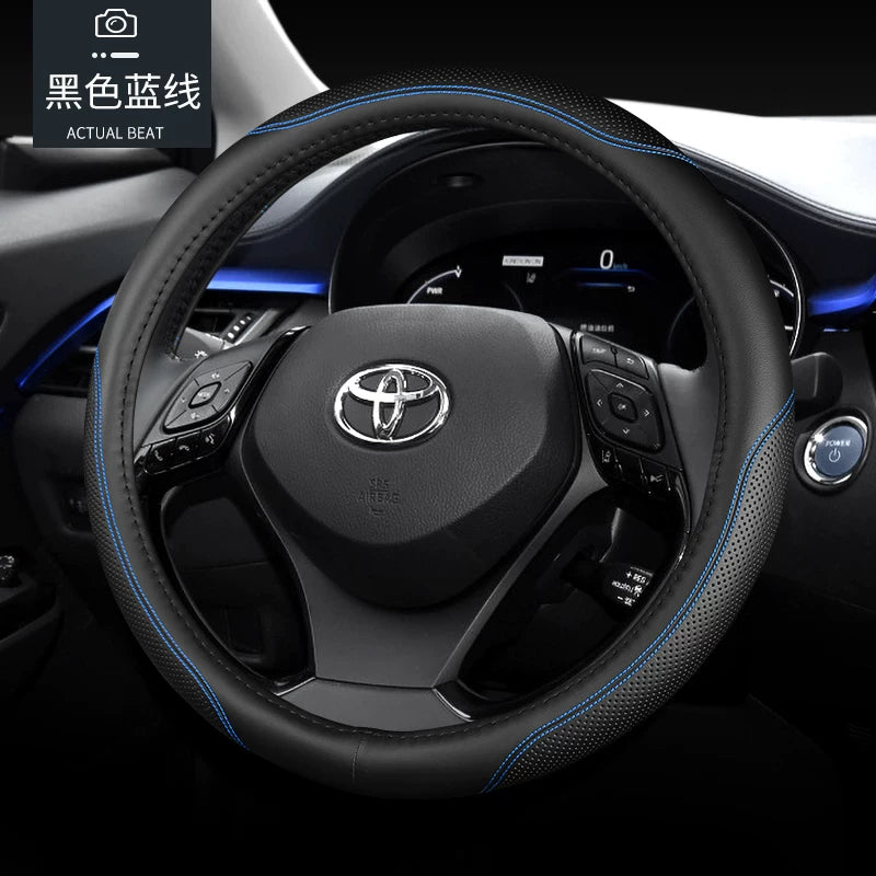 Toyota Corolla, RAV4, Levin, Avalon, Camry, Yaris və CHR üçün uyğun dəri sükan örtüyü