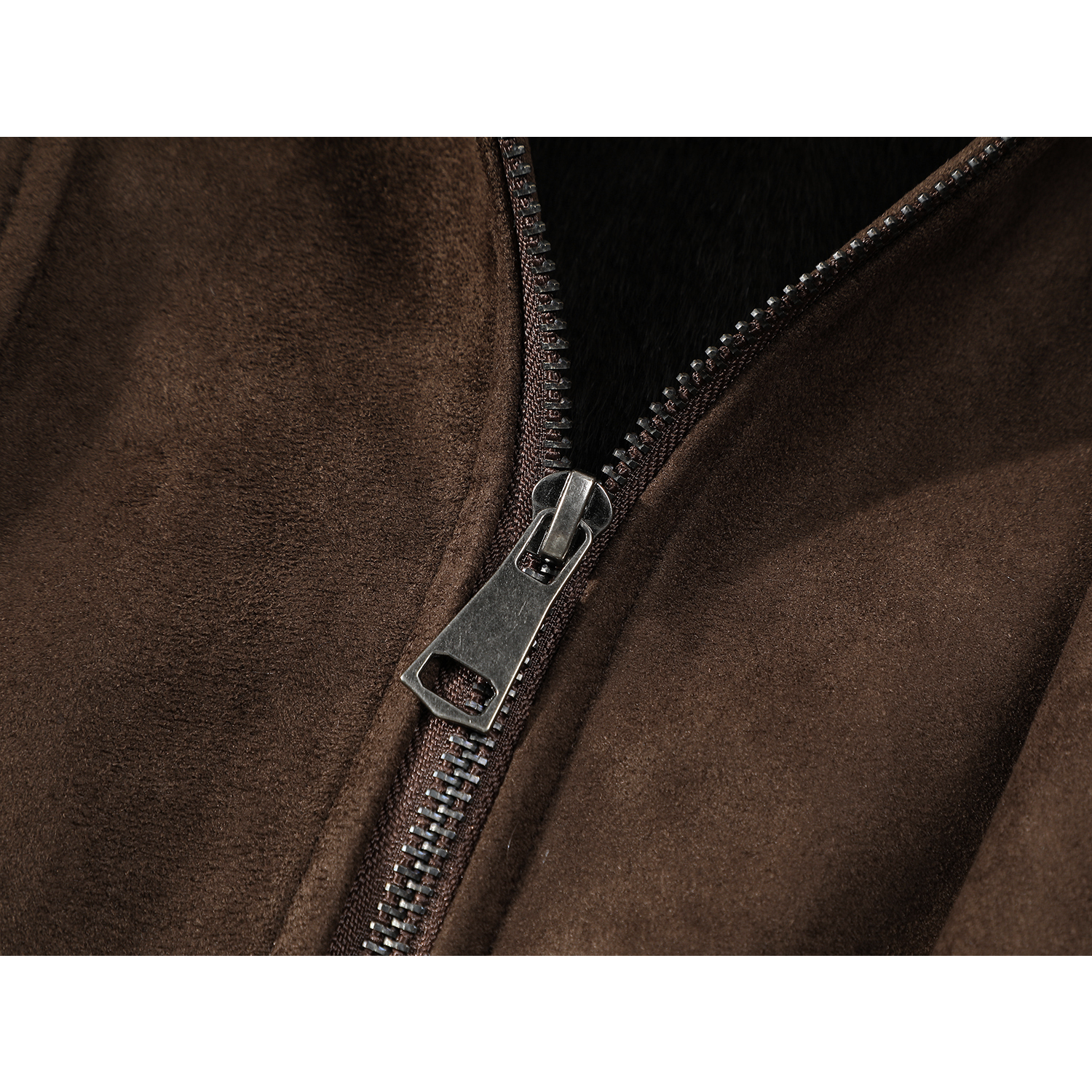 Chorlisa Qadın Payız/Qış Yeni Amerika Retro Üslublu Quzu Yunlu Yaxalıqlı Palto, Qalınlaşmış Yun və Zamşa Gödəkçə