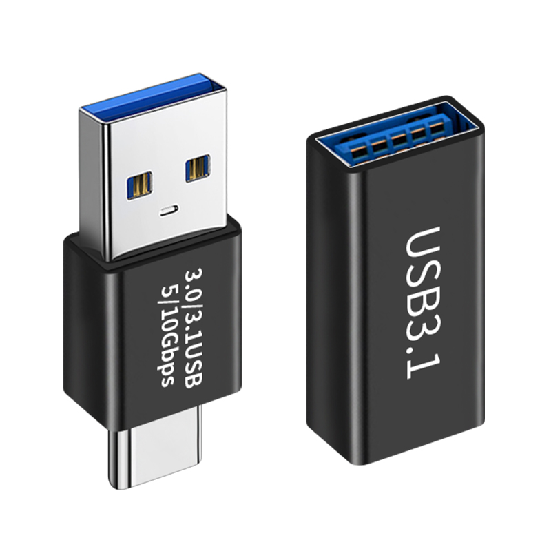type-c-dən USB3.0-a qadın interfeysi qadın-qadın adapteri kişi-kişi USB kişi çeviricisi U disk məlumat kabeli bağlantısı ötürülməsi Huawei mobil telefonları üçün uyğun Oasis Apple Samsung Xiaomi