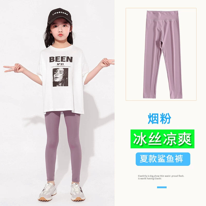 MUJIE qızlar üçün köpəkbalığı üzgəci şalvarı, nazik model, yaz və payız üçün uyğundur, üst geyim, idman və yoqa üçün idealdır. (Yaponiyadan idxal olunub)