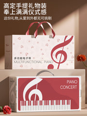 Uşaq elektron klaviatura/fortepiano musiqi aləti, yeni başlayanlar üçün uyğun, oynana bilən, körpələr üçün musiqi oyuncağı, qızlar üçün Milad hədiyyəsi.