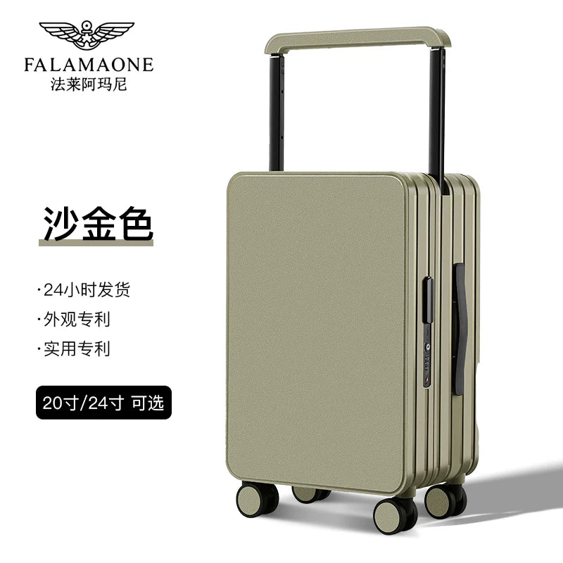 Fala Armani Çoxfunksiyalı Qadın Çamadanı 20 düymlük Araba Çantası 2025 Yeni Səyahət Çamadanı Kişi Universal Təkər Səssiz