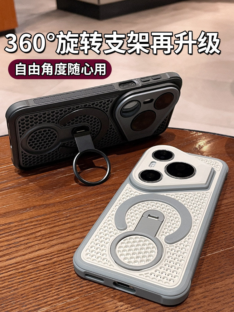 Huawei pura90promax cib telefonu qutusu, yeni soyuducu üzük tutacağı pura80 pətək nəfəs ala bilən soyuducu p70pro+ lens üçün hər şey daxil olan düşmə əleyhinə qoruyucu qutu ultra maqnit qabığı Hui üçün uyğundur