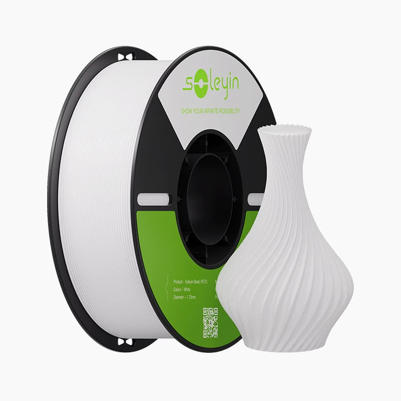 Chuangxiang 3D çap filamenti Soleyin PETG, yüksək keyfiyyətli rəng uyğunluğu, güclü və davamlı, şəffaf çap