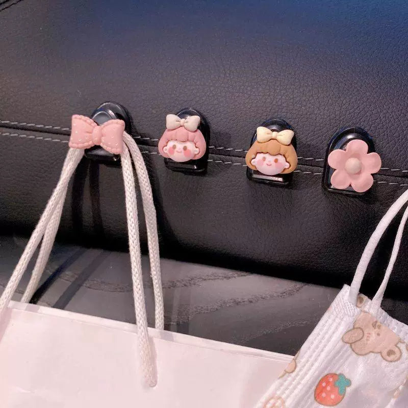 Avtomobil qarmağı Ön cərgə yapışdırın Avtomobil qarmağı Sevimli cizgi filmi Ön Oturacaq Avtomobil Qarmağı Avtomobil Daxili Dekorasiya Bütün Məhsullar