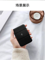 Apple iPhone 16/15/14/13 ilə uyğun Spigen maqnit kart tutacağı/telefon dayağı, portativ arxaya quraşdırıla bilən kart tutacağı.