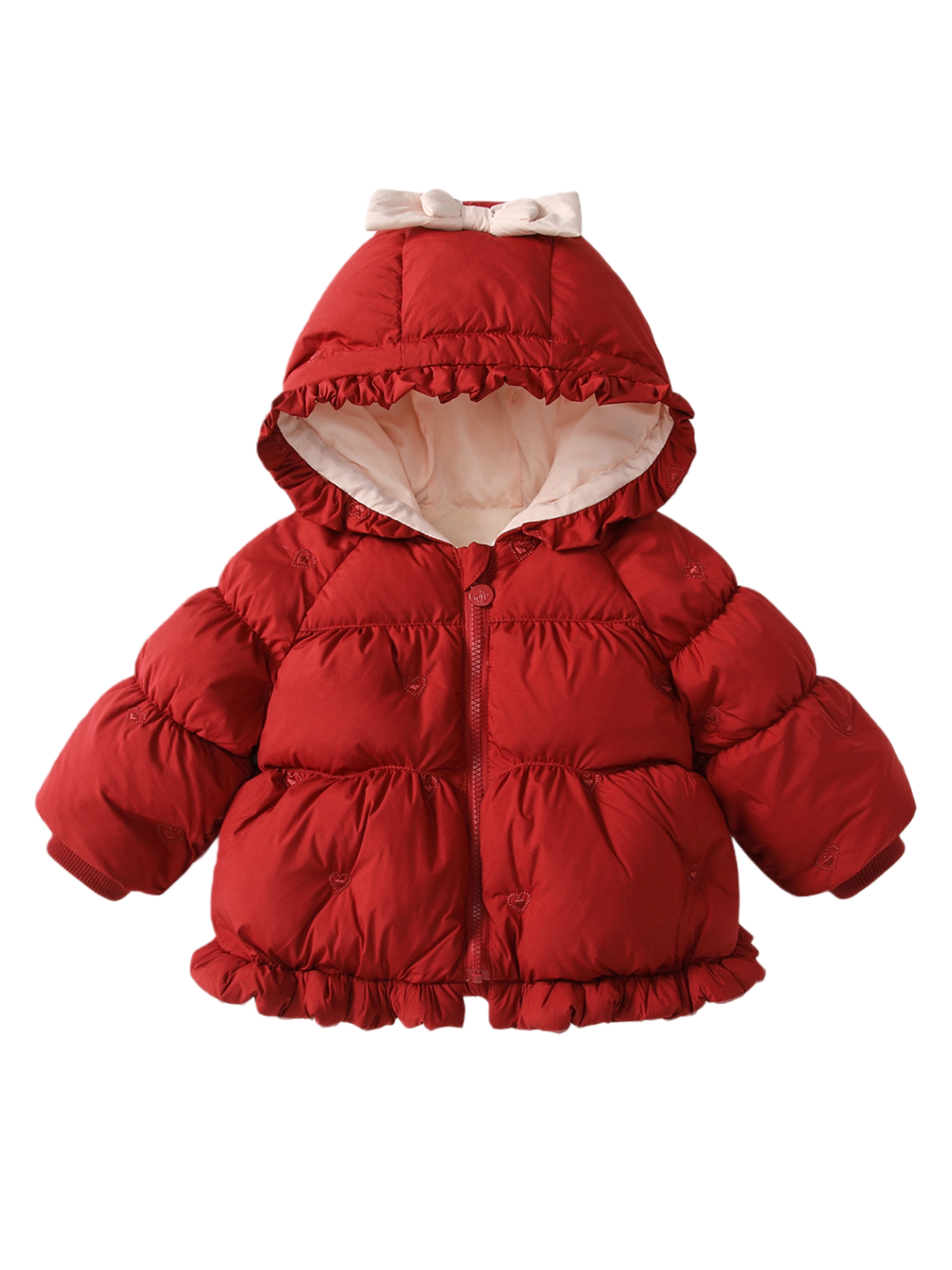 NTYZUU UK Qızlar üçün pambıqla örtülmüş qış gödəkçəsi, şık körpə gödəkçəsi, qalın və isti körpə pambıqla örtülmüş gödəkçə