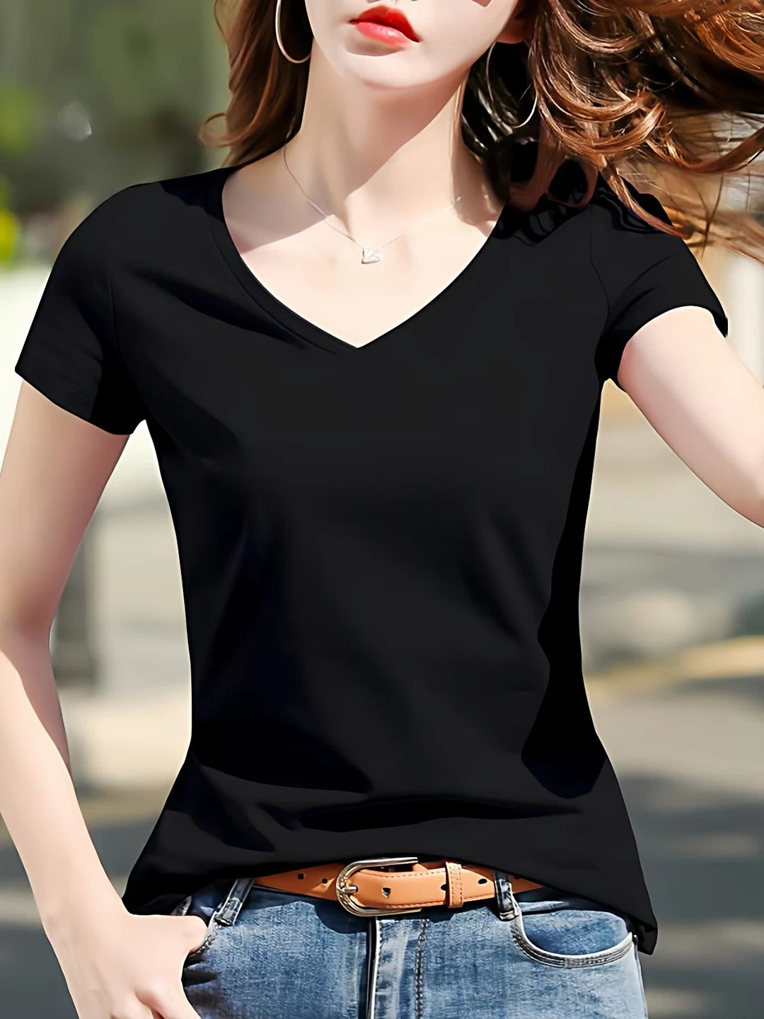 Dumanlı boz köynək qadınların qısaqollu yay 2026 yeni üslublu slim fit çox yönlü köynək Koreya versiyası nazik v-yaxalı üst moda