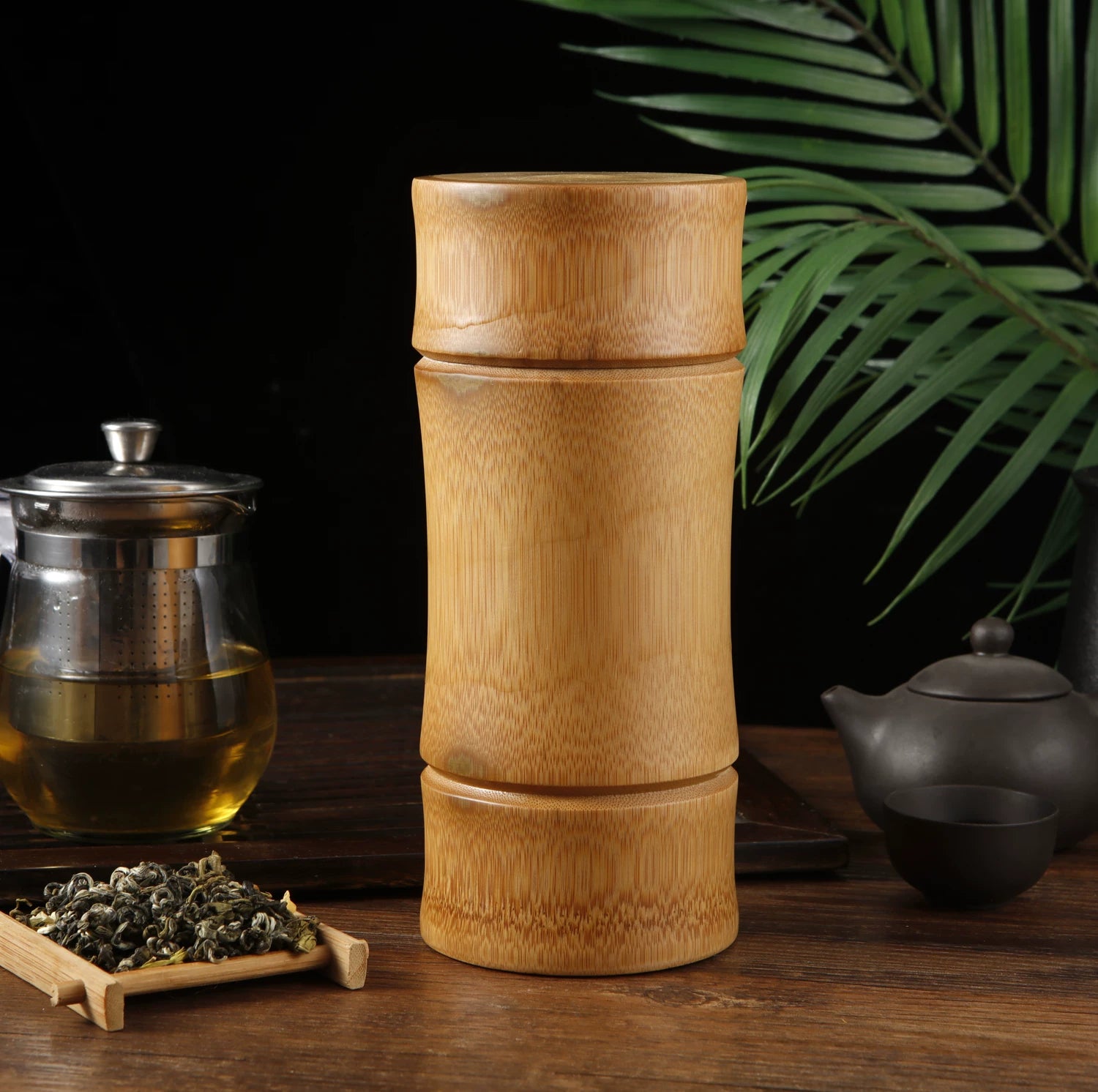 Ekoloji cəhətdən təmiz təbii bambuk çay qutuları, çay qutuları, səyahət portativ qutuları, möhürlənmiş qutular, nəmə davamlı bambuk çəlləklər, çay anbarları, bambuk çay qutuları