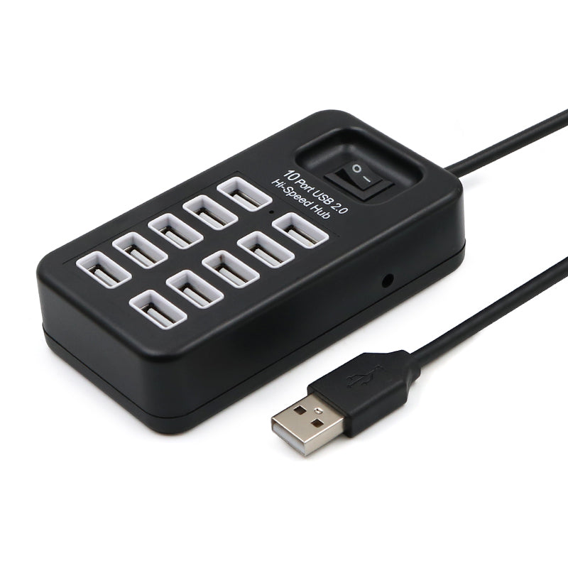 10 portlu USB qovşağı kompüterin genişləndirilməsi çoxlu U port birdən on rozetka ayırıcı notebook iş masası hostu çox məqsədli USP interfeys çeviricisi birdən on çox interfeysli xarici birləşdirici məsaməli HUB