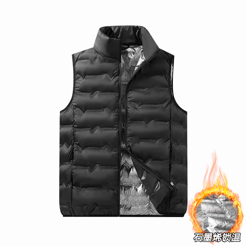 Paul's Kişilər üçün Yüksək Yaxalı Pambıq Jilet, Koreya üslubunda, Çoxfunksiyalı, Dəbli, Trendli, İsti, Payız və Qış Üst Geyimləri