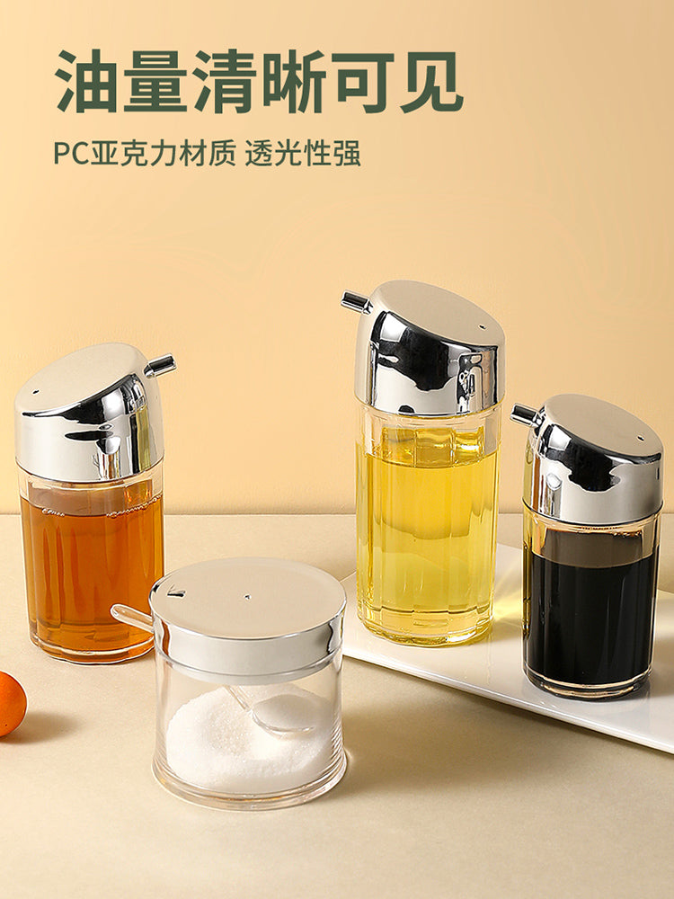 Akril yağ qabı pc ədviyyat qabı soya sousu şüşəsi duz qabı sızdırmaz bibər şüşəsi plastik şəffaf sirkə şüşəsi ədviyyat qutusu ticarət
