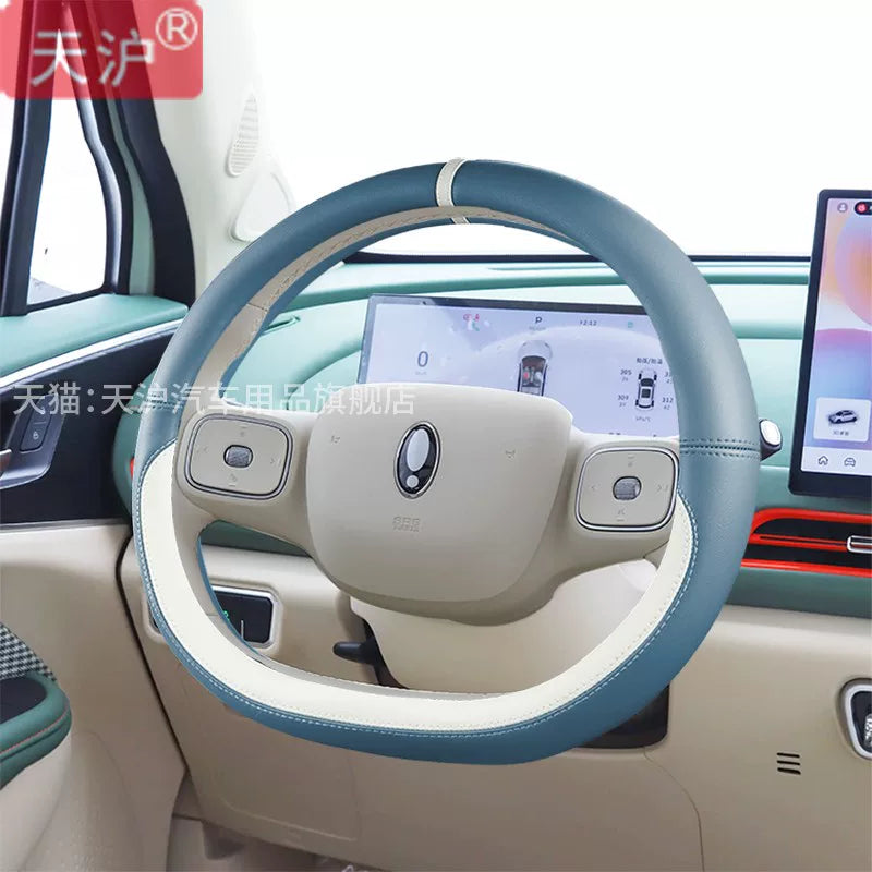 2025 Yeni ORA Good Cat Xüsusi Deşikli Dəri Sükan Qapağı, Qadınlar üçün Yüksək Səviyyəli Avtomobil Modifikasiyası Əlcəkləri