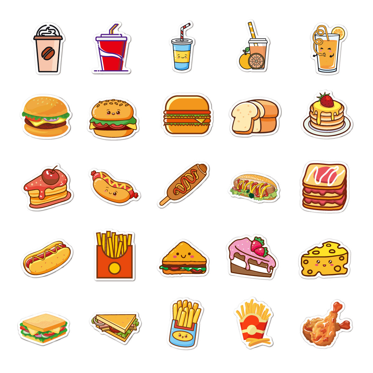 500 gurme burger yemək stikerləri, uşaq notebookları, su fincanları, dəftərxana ləvazimatları qutuları, qələm qutuları, notebook bəzək stikerləri, suya davamlı çamadanlar, soyuducu şkaflar, notebooklar, suşi tortları, çörək, dondurma stikerləri