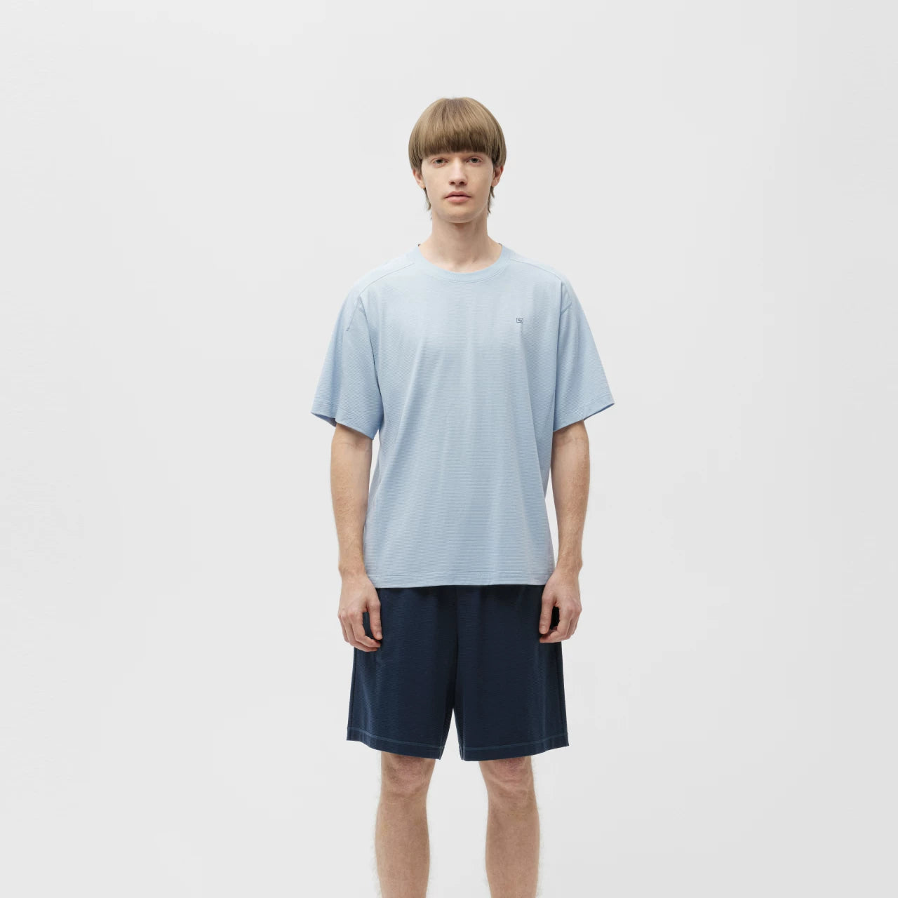 [Vang Yibo ilə eyni model] Jiao Nei Nitrogen 505Dry ev paltarı tər uducu qısaqol kişi pijama qadın yeni yay