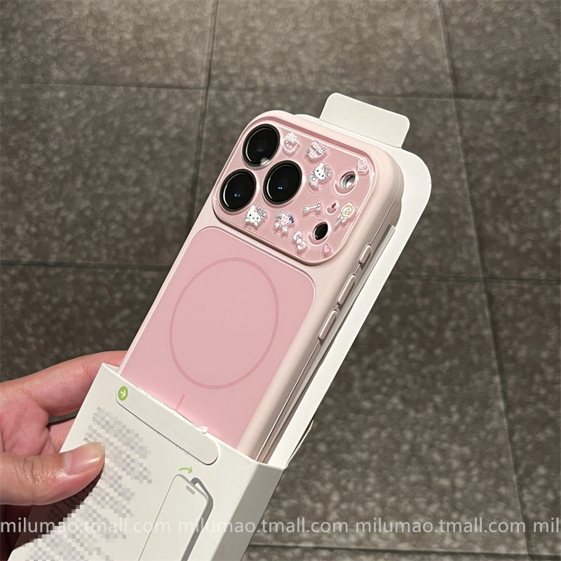 ins super sevimli pişik maqnit maye silikon iPhone17promax Apple 16 mobil telefon qutusu 15ProMax yeni 16pro barmaq izinə qarşı 15 kişi və qadın 14 hər şey daxil 13 payız əleyhinə qol ProMax