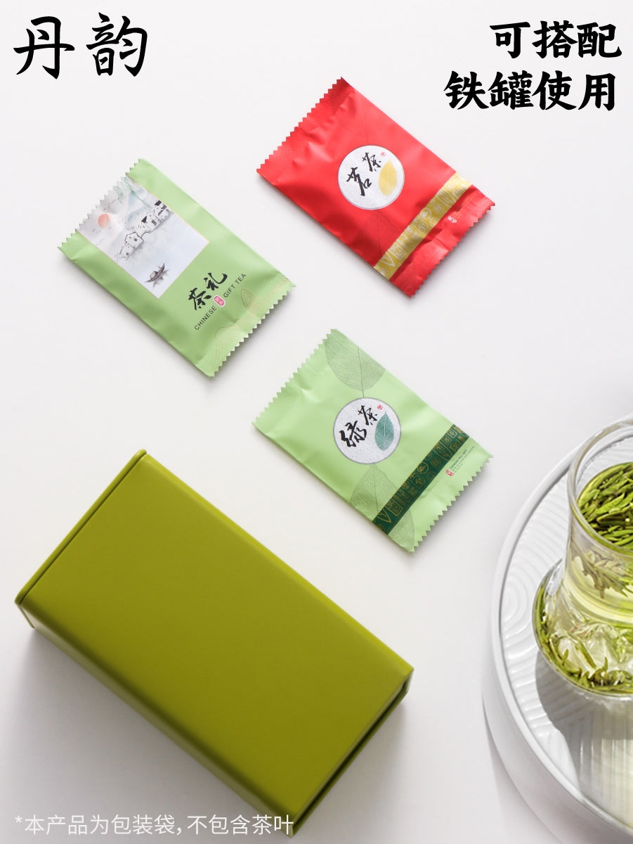 Çay qablaşdırma çantası, kiçik qabarcıq çanta, universal Longjing qara çay, yaşıl çay 3-5 q alüminium folqa plastik torba, birdəfəlik çay paketi