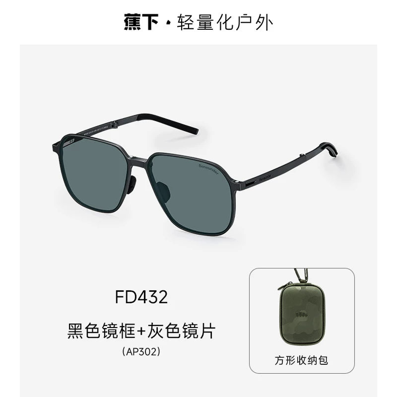 Jiaoxia aviator qatlanan günəş eynəyi kişi yaraşıqlı açıq dağa dırmaşma UV polarizasiyalı sürücülük günəş eynəyi