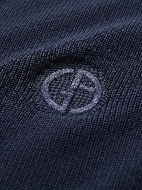 GA Giorgio Armani Men's Wool Zipper Knit Cardigan GM000277 AF12315