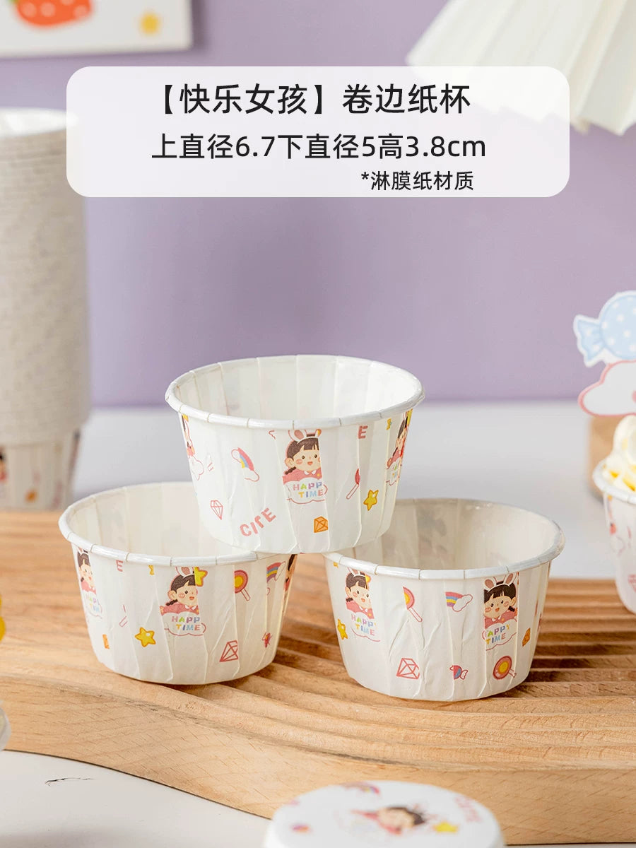 Haomai 61 Uşaq Günü tərəfindən hazırlanmış cupcake kağız qabı fincan qəlib sobası xüsusi kiçik muffin bişirmə