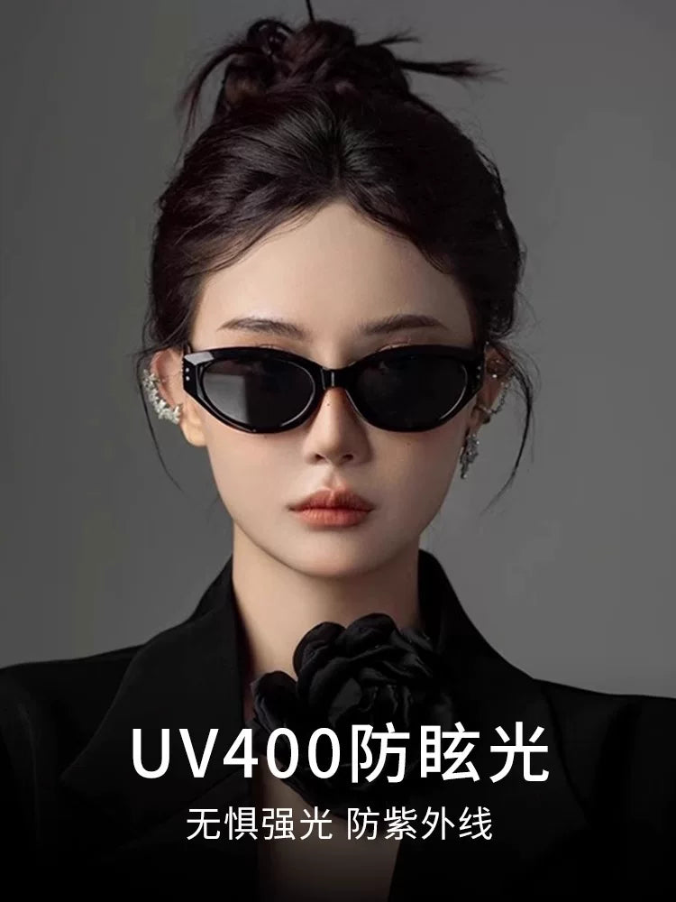 Gentle Motto retro pişik gözü günəş eynəyi qadınlar gm kvadrat və dəyirmi üzlər üçün yeni yüksək səviyyəli anti-UV günəş eynəyi
