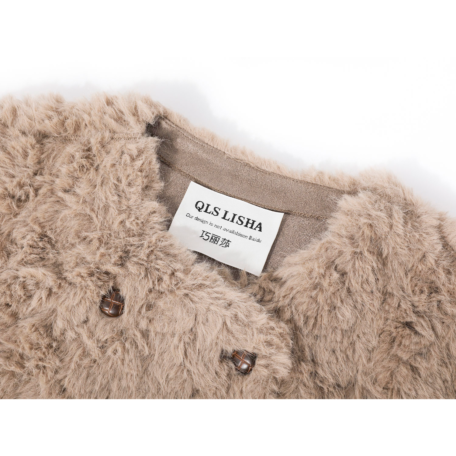 Cholisa-nın qadınlar üçün unikal və super şirin qalın quzu yun paltosu, payız və qış, şık və gənc, Koreya üslubunda, bir hissəli xəz palto.