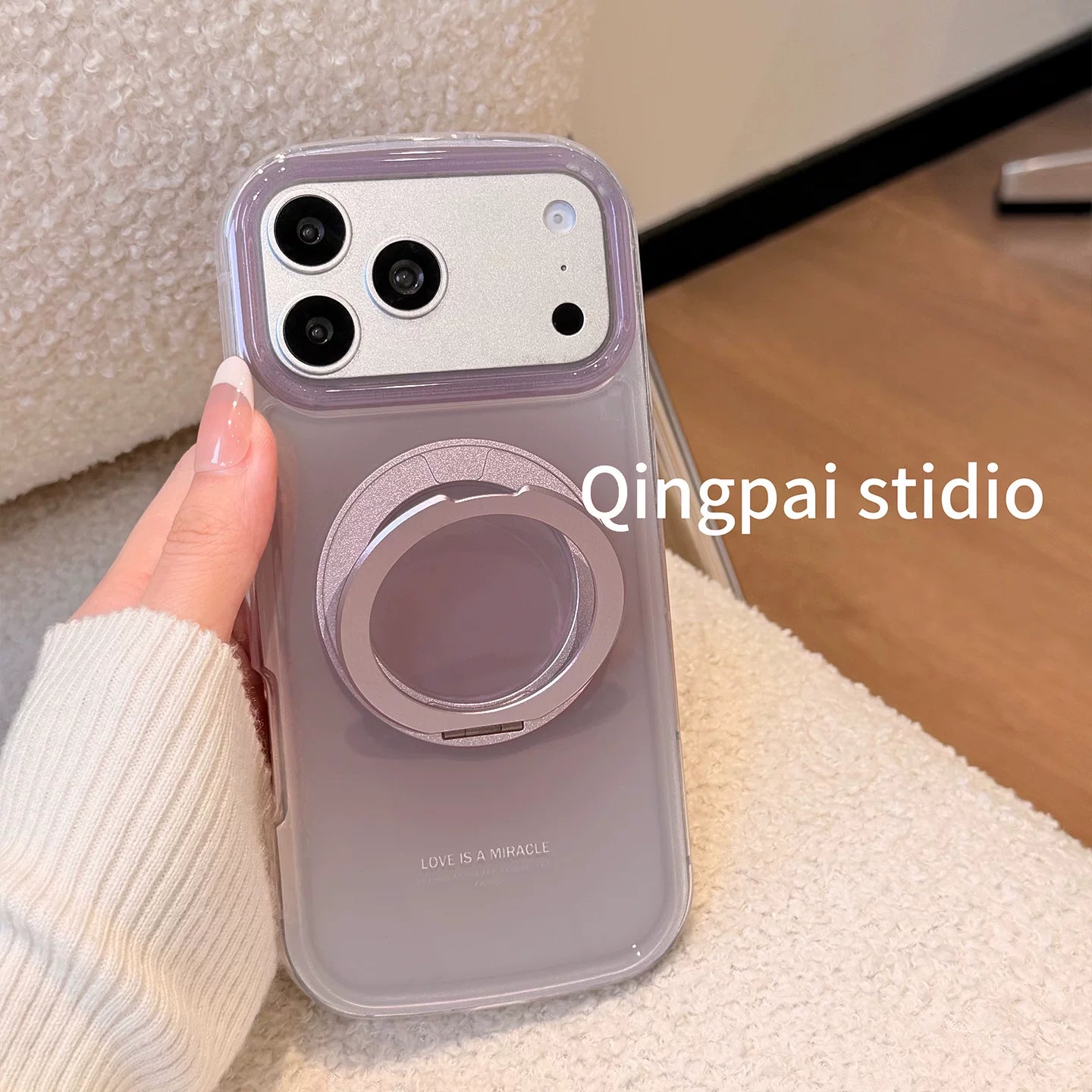 Yüngül üslubda ins Koreya üslubunda yüksək səviyyəli halo boyama qradiyenti bərk rəngli dayaq qabığı Apple 17promax mobil telefon qutusu iphone16pro yeni 15 qadın modeli 14 niş sadə 13 hər şey daxil sərt qabıq