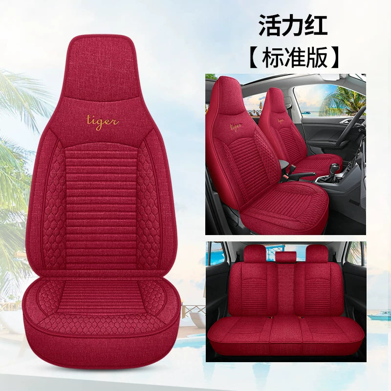 2025 BYD Song PLUS Smart Driving Edition EV Lüks Model Oturacaq Üzlükləri, Kətan Oturacaq Üzlükləri, Bütün Mövsümlər üçün Avtomobil Oturacaq Yastıqları