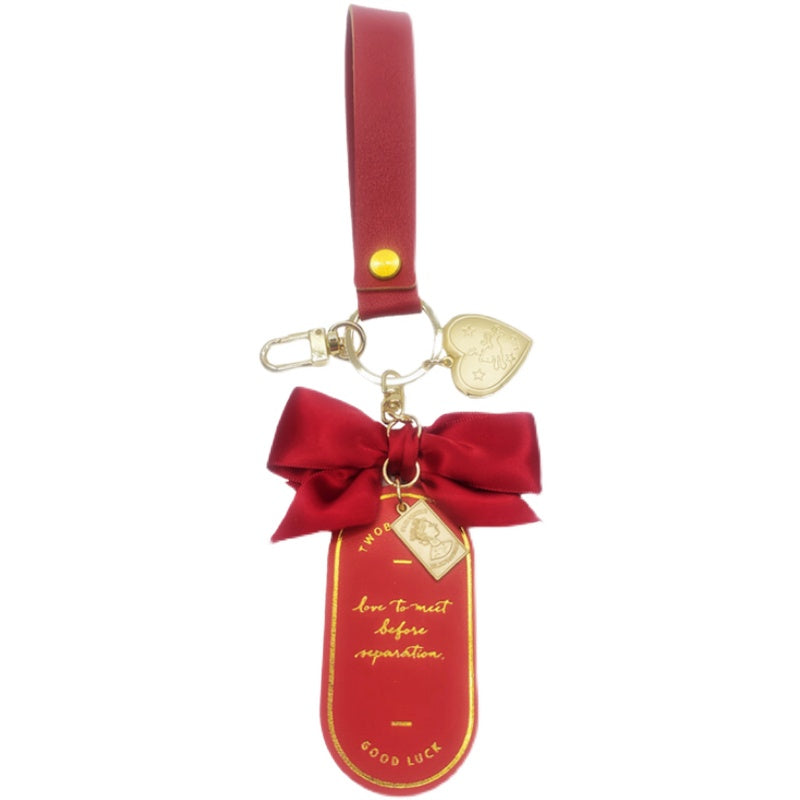 Little Red Book Ribbon Keychain Creative Popular Car Keychain INS High-Up Goddess Bag Pendant