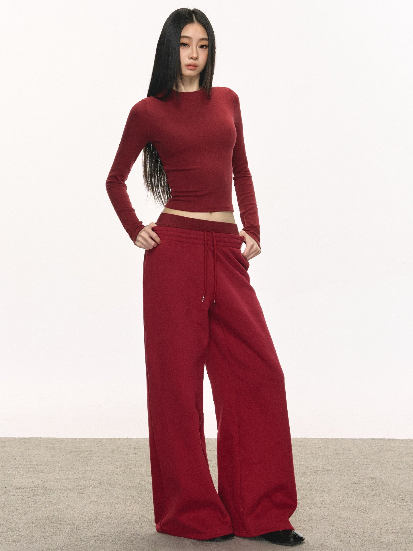 Anna Anae Merlad Qadınlar üçün Sweatshirt Dəsti, Yaz/Payız, Üç Hissəli Dəst (Qəhvəyi Daxili Təbəqə, Xarici Təbəqə, Sweatpants)