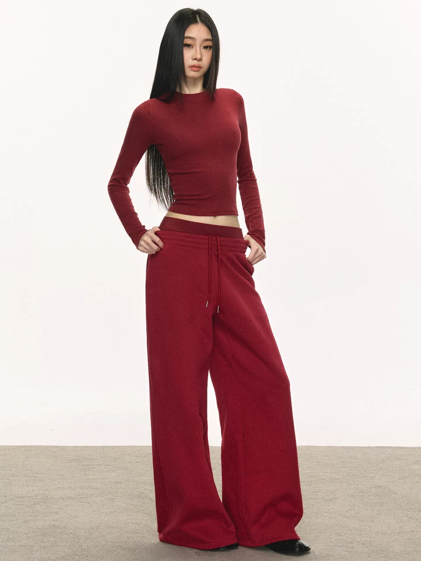 Anna Anae Merlad Qadınlar üçün Sweatshirt Dəsti, Yaz/Payız, Üç Hissəli Dəst (Qəhvəyi Daxili Təbəqə, Xarici Təbəqə, Sweatpants)