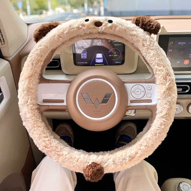 Wuling Mini steering wheel cover, Hongguang Macaron 3rd and 4th generation four-door version, sticky corn, Pentium Pony Bingo S