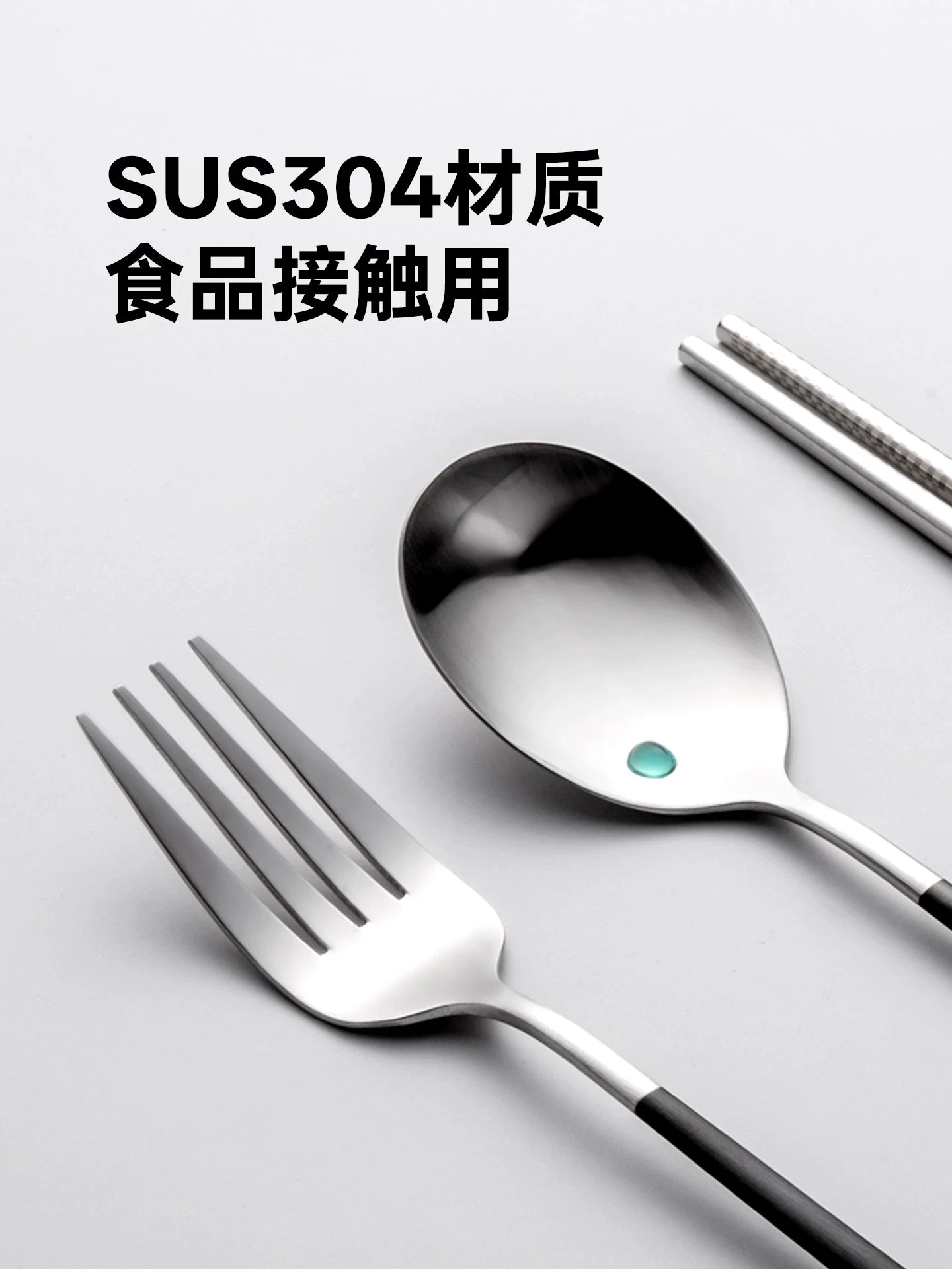 onlycook portativ süfrə üç hissəli dəst paslanmayan poladdan hazırlanmış yemək çubuqları və qaşıq dəsti saxlama qutusu tələbə yemək çubuqları qaşıq çəngəl
