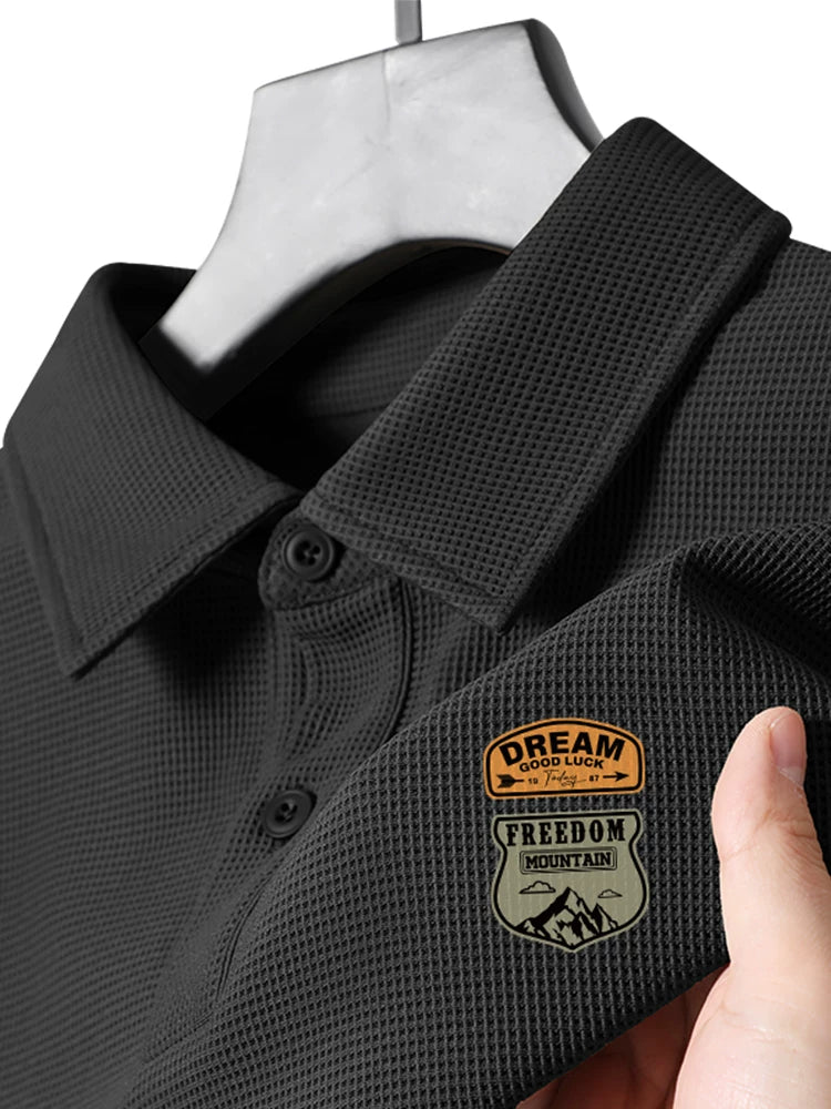 Ağacdələn qısaqol polo köynək kişi yay Amerika moda markası boş kişi yaxalı köynək oğlan köynəyi yaxalığı yarımqol Y